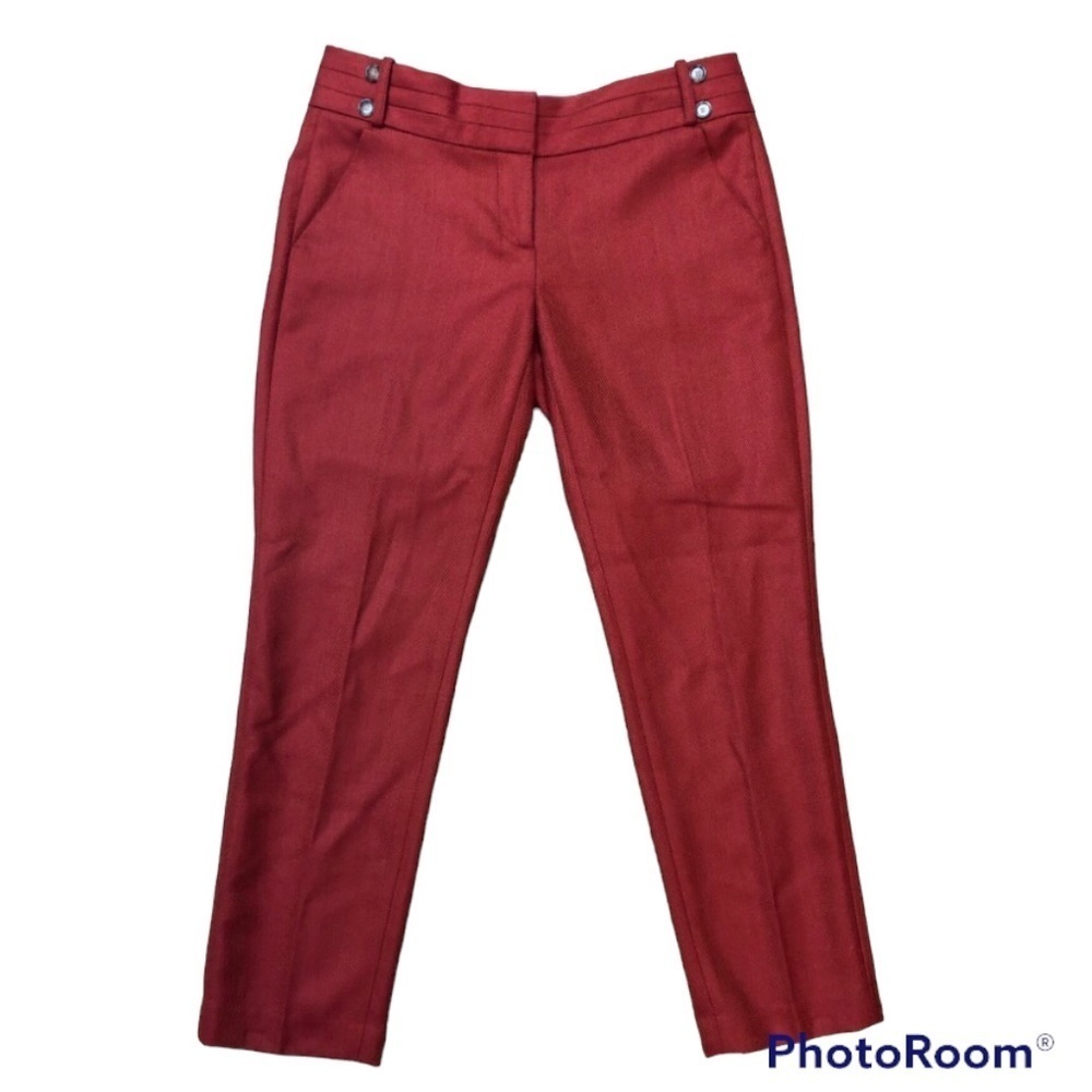 Loft Wool Cropped Ankle Pants Trousers